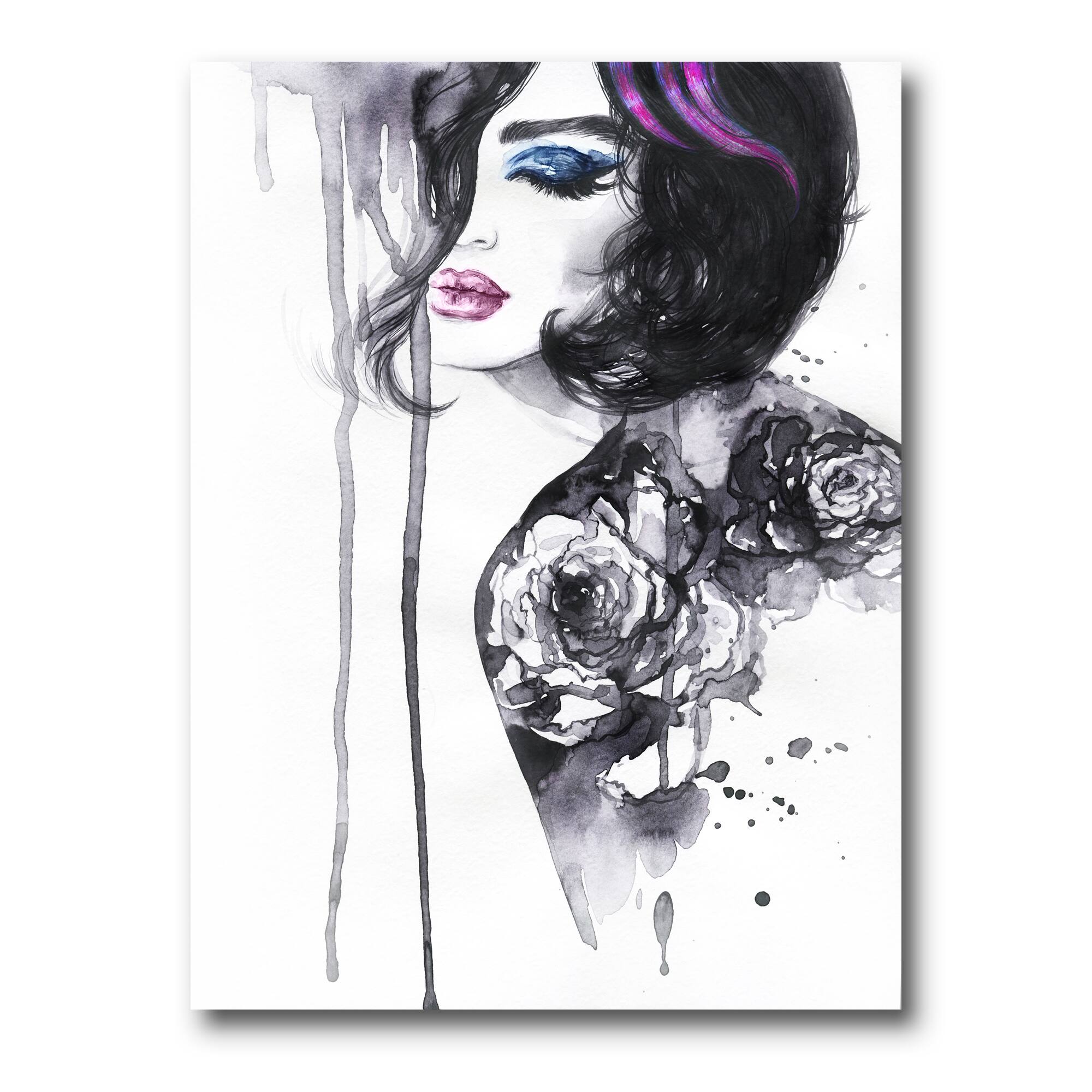 Designart - Painting Female Portrait